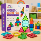 Magnetic Building Tiles Construction Toy Set