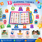 Musical Learning Study Book With Numbers Letters