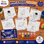 Cosmic Space Theme Kids Painting And Coloring Kit