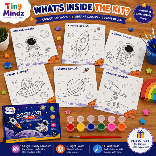 Cosmic Space Theme Kids Painting And Coloring Kit